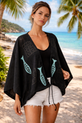 Cotton Handmade Shrug Cardigan, Coastal  design.  Boho Festival Top, perfect for daywear or beachwear. Versatile style