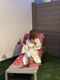 Hand Screen Printed Special Design Geometry, Kimono Robe 100% Cotton, Muslin Kimono, Cotton Robe, Christmas Gift, Beachwear, Gift, Geometry,